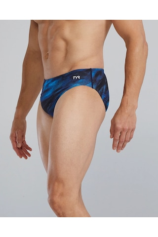 Tyr Durafast Elite Erkek Brief Mayo - Soren Siyah - Mavi