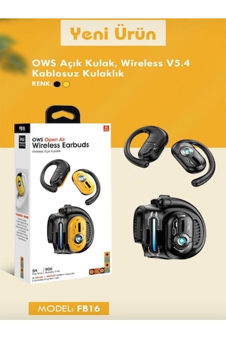 Deanb FB016 Bluetooth 5.4 Ows Open Hair Wireless Kablosuz Kulak İçi Kulaklık