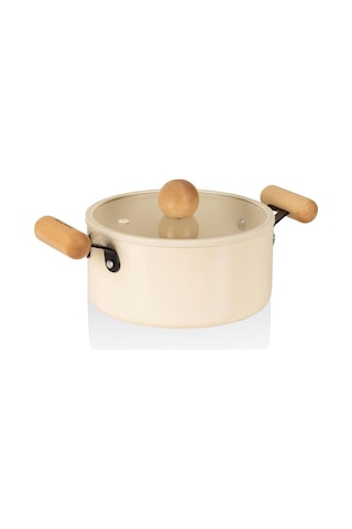 The Mia Cucina Di Mia Derin Tencere 24 Cm Cdm0005 Beyaz