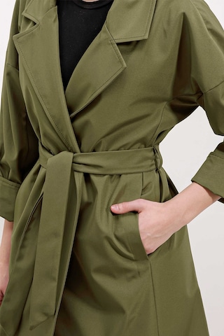 Gabria Kol Katlamalı Bağcıklı Trenchcoat Haki