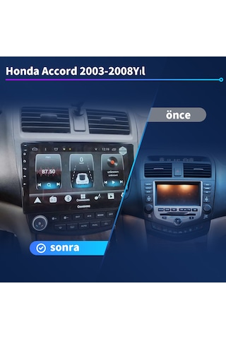 Honda Accord 2003-2008yıl 4gb Ram 64gb Rom Multimedya