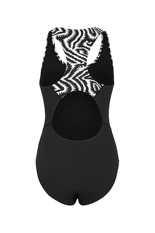 Slazenger Sports Back Kadın Yüzücü Siyah Mayo