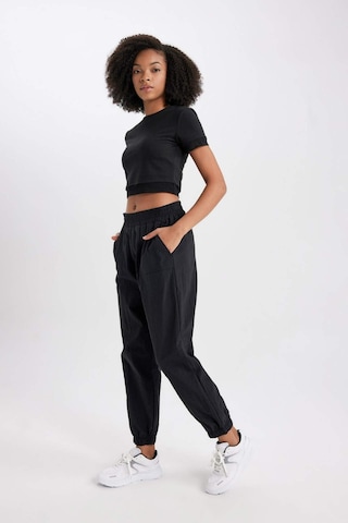 Defacto DeFactoFit Oversize Geniş Kalıp Beli Lastikli Paraşüt Jogger Eşofman Altı B9268AX23WNBK81 Siyah