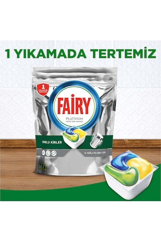 Fairy Platinum Limon Kokulu Bulaşık Makinesi Deterjanı 90 Tablet