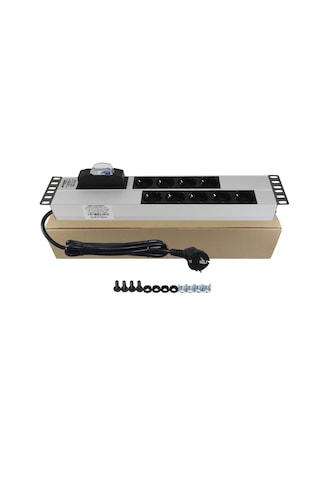 Amp Connect 9'Lu Schuko Kabinet Grup Prizi 16A Sigortalı (Pdu)