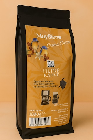 Crema Costa Filtre 1000 Gr Öğütülmüş Kahve Filtre
