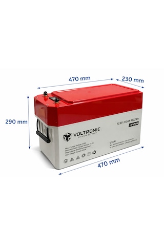 Megacell / Voltronic 12.8 V 315 Ah Lityum Demir Fosfat Akü Lifep04 -prizmatik Hücreli