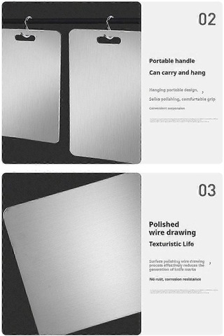 Fastbuy Titanyum Kesme Tahtası, Çift Taraflı, Mutfak Doğrama Tahtası, Yüksek Kaliteli, Dayanıklı Diğer