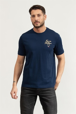Erkek Pamuklu Regular Fit Kısa Kollu Lacivert T-shirt Mw0mw38334-daf Lacivert