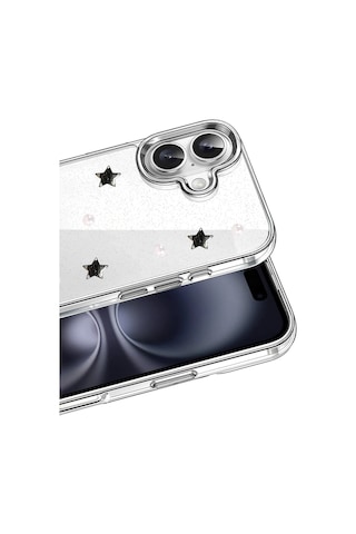 Newface - 263 - Apple iPhone Uyumlu 16 Plus Fiyonk Desenli Kapak - - Glblseme - Desen 7