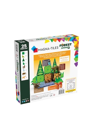 Magna-tiles - Orman Hayvanları - 25 Parça