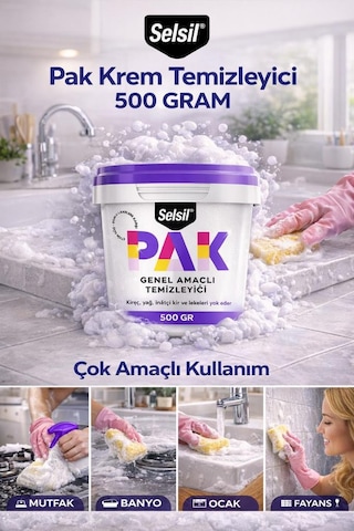 Selsil Pak Köpük 500ml + Krem 500gr 2'li Set