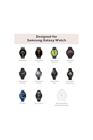 Samsung Galaxy Uyumlu Watch 4 5 6 7 Fe 40 40 44 Classic 42 43 46 47 Mm Kordon Silikon Kordon