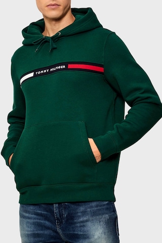 Tommy Hilfiger Erkek Sweat Mw0mw37361 L6k Yeşil Yeşil