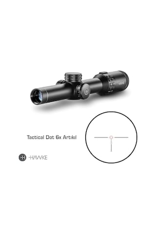 Hawke Frontier 30mm Sfp 1-6x24 Ir Tactical Dot 6x Yivli Dürbünü 18402 Siyah