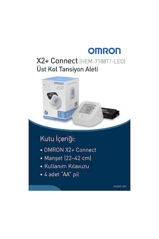 Omron X2+ Connect Üst Koldan Ölçer Dijital Tansiyon Aleti Omron X2+ Connect Üst Koldan Ölçer Dijital Tansiyon Aleti