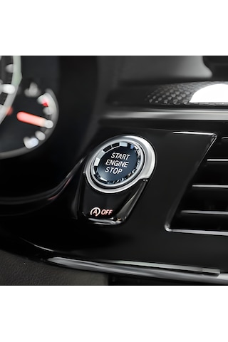 Bmw E Serisi Kristal Start Stop Tuşu Siyah