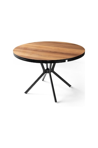 Bade Mdf Oval Highgloss Açılır Mutfak Masası 73x120 001