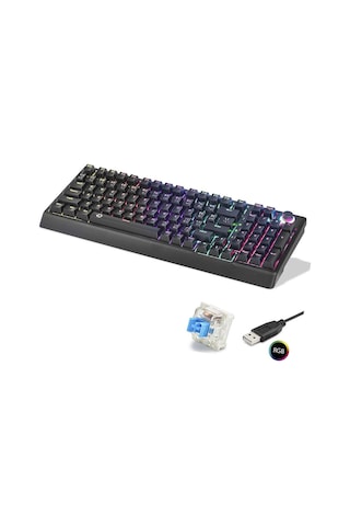 Mekanik Klavye 104 Tuş Blue Switch Rgb - Siyah G500xb Evimdeyokyok