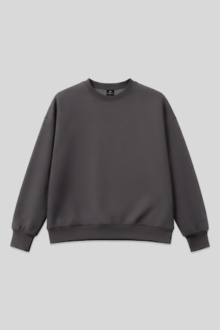 Koyu Gri Basic O Yaka Oversize Kadın Sweatshirt - 97053 Koyu Gri