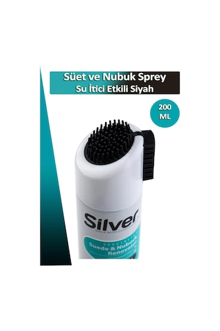 Süet ve Nubuk Yenileyici Sprey Boya Su İtici Etkili Siyah 200ML Beyaz