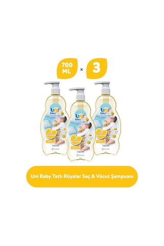 Uni Baby Tatlı Rüyalar Şampuanı 3 x 700 ML