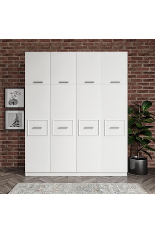 Diva Çok Amaçlı 8 Kapılı Elbise Ve Yüklük Dolap