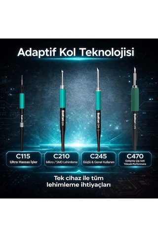 Bakon Bk212 Profesyonel Pid Kontrollü Lehimleme İstasyonu 180w
