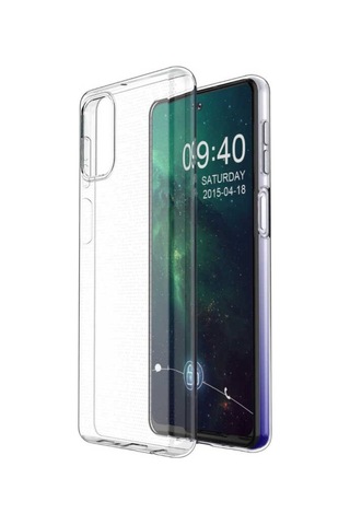 Galaxy M31S Kılıf Zore Şeffaf Ince Ve Esnek Süper Silikon Kılıf Renksiz