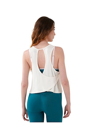 Musclecloth Training Çapraz Sırtlı Atlet Kırık Beyaz
