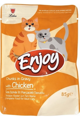 Enjoy Pouch Tavuklu Kedi Konservesi 85 Gr Enjoy Pouch Tavuklu Kedi Konservesi 85 Gr