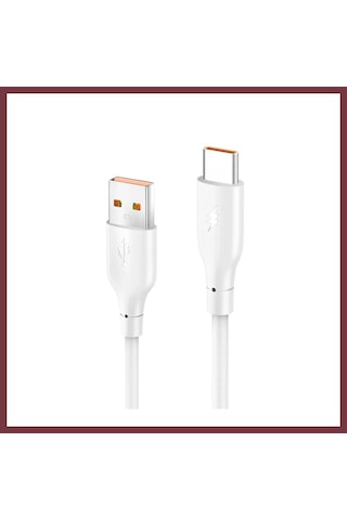 Storeşahin Konfulon Dc65 Usb To Type-c 1m 3.0a Hızlı Şarj Kablo - Beyaz Shn0720