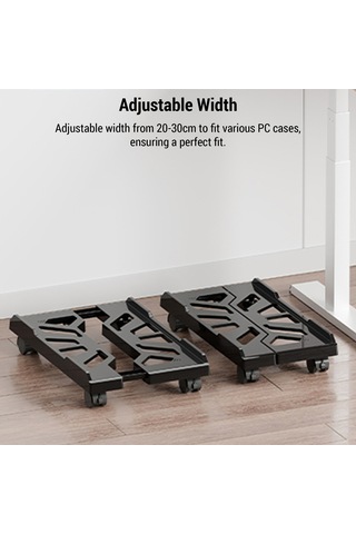 Monyee Ev Ve Ofis Kullanımı İçin Ayarlanabilir Bilgisayar Standı, 360 Dönen Tekerlekler Ve Soğutma Tasarımı İle Mobil Çözüm