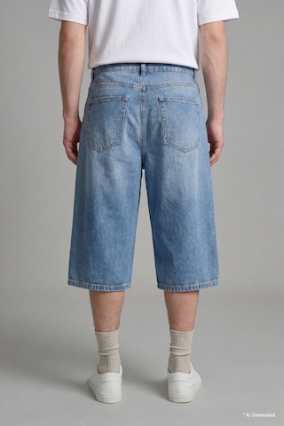 Defacto %100 Pamuk Super Baggy Fıt Mavi Bermuda Jean Şort I3952ax26hsnm28 Mavi-nm28