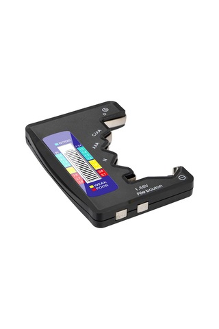 Singree Bt-886 Profesyonel Pil Test Cihazı - Düğme, Aa, Aaa Ve 9v Piller İçin Hızlı Voltaj Ölçer Gümüş