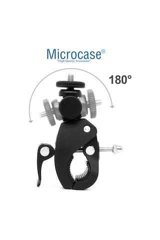 Microcase Aksiyon Kameralar Klipsli Bisiklet Gidon Tutucu Al2705