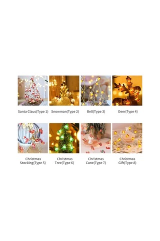 Fortunelane Noel Aydınlatma Zinciri 3m 30 Led - Sürekli Açık/parıltı, Renkli Pil İle Çalışır, Pil Dahil Değil Çok Renkli