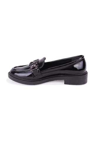 Dagoster Dza07-863701 Siyah Rugan Günlük Loafer Kadın Ayakkabı