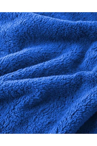 Mulberry Wellsoft Battaniye Televizyon Battaniyesi Peluş Polar Battaniye Tek Kişilik 170x230 İndigo