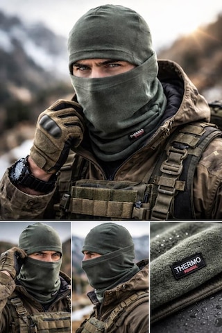 Hadpols Özel Seri Tek Ebat Başlık Soğuk Koruyucu Fonksiyonel Giysi Thermoform Heavy Kar Maskesi Diğer