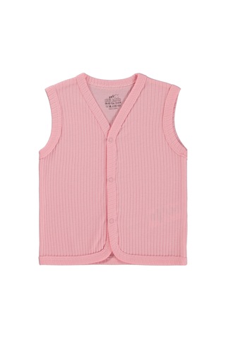 Minidamla Basic 2'li Set 3-12 Ay Yelek - Pembe