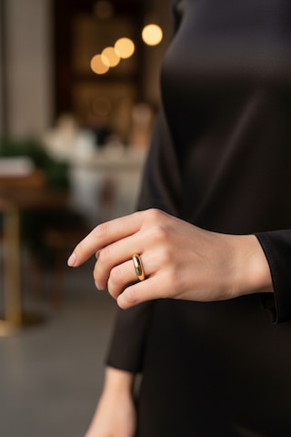Dalgalı Model Ayarlanabilir Alyans Yüzük Gold Kararmaz Çok Renkli