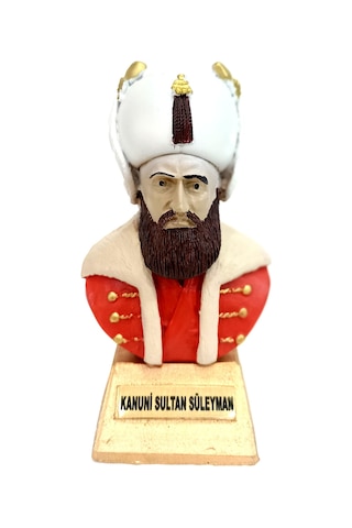 Kanuni Sultan Süleyman Biblo 15 X 7 Cm Osmanlı Padişahlar