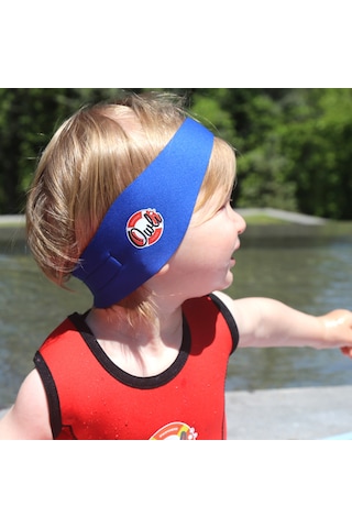 Owli Swimwarm Kulak Koruyucu Bebek Mavi Mavi