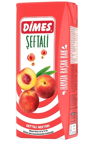Dimes Şeftali Nektarı 200 Ml X 27 Adet