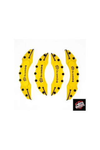 Sarı Brembo Üstü Baskılı Kaliper Kapağı 4'Lü Set