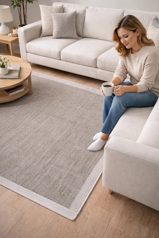 Merinos Rs Sisal 79270-071 Özel Kesme Halı Kahverengi Çok Renkli