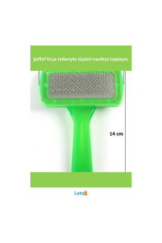 Şeffaf Evcil Hayvan Tüy Toplayıcı Fırça 4 Renkli