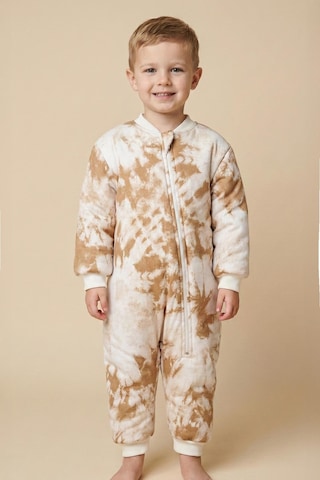 Unisex Çocuk Elyaf Dolgulu Uyku Tulumu - Camel Camel