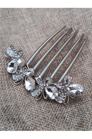 Villovatik Marianne Tarak Saç Tokası Şeffaf Strass 314044093 Diğer